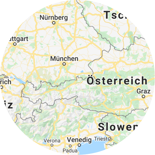 Mapa Rakousko